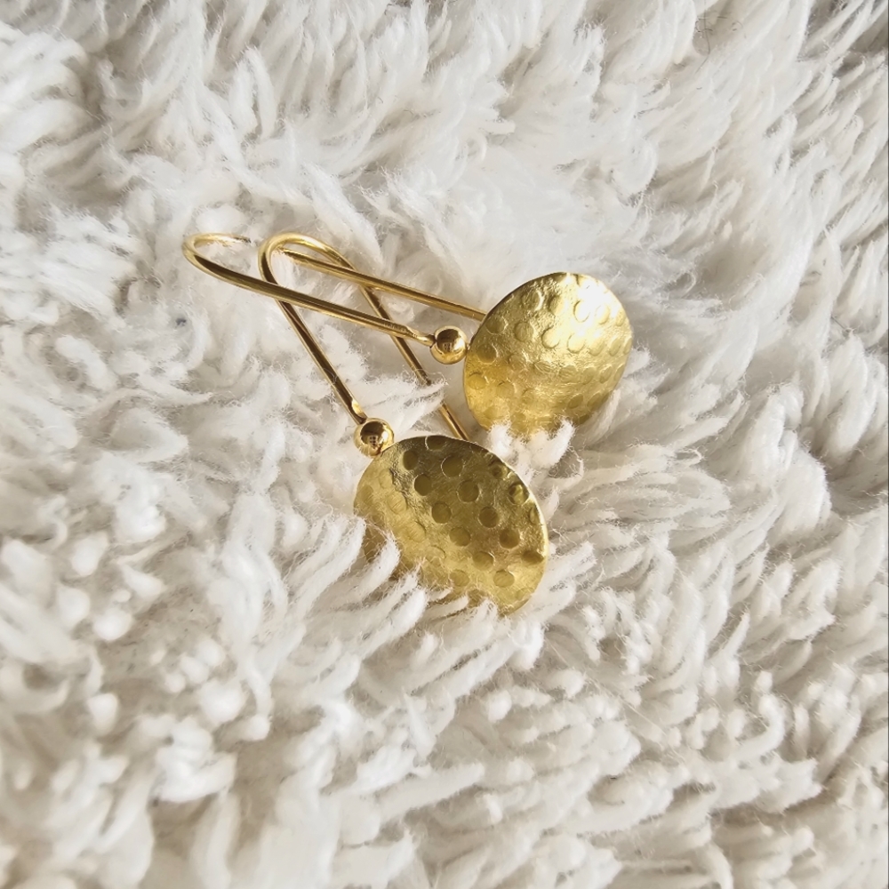 18K Yellow Gold Polkadot McGurrin Studio Earrings